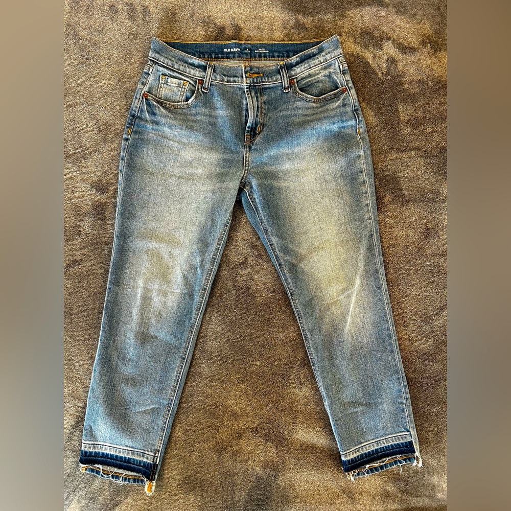 Women's Old Navy Cropped Boyfriend Jeans 2 petite